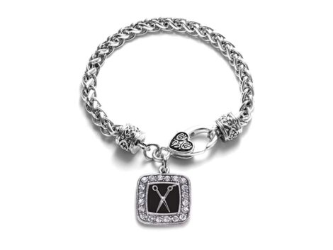 Inspired-Silver-Silver-Square-Charm-Bracelet-with-Cubic-Zirconia-Jewelry