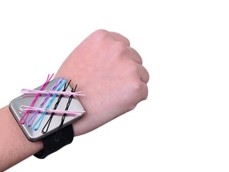 Magnetic-Silicone-Wrist-Strap-Bracelet-to-Hold-Metal-Bobby-Pins-and-Clips-in-Easy-Reach.