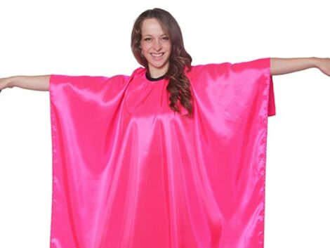 Mane-Caper-Pink-Iridescent-Salon-Cape-with-snaps-Professional-Quality-45-inch-X-60-inch-Heavy-Duty-Material-Extra-Long-Durability-For-Barbershop-and-Beauty-Shop-Use-Long-Lasting-and-Specialized-PINK